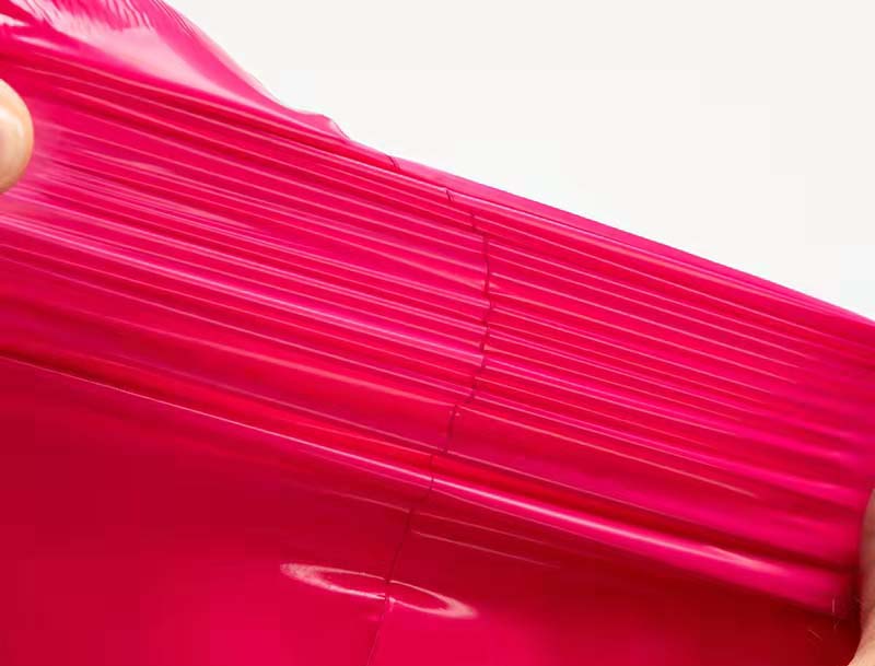 玉泉玫红色快递袋-05